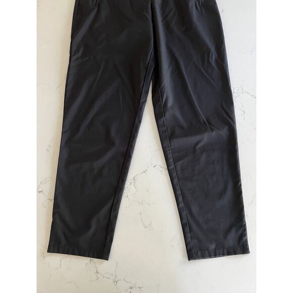 Garnet Hill Recycled Commuter Trousers Athleisure Pants Black Xsmall - Picture 3 of 6